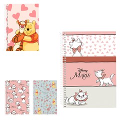 Caderno pooh e marie  universitario 10x1 160 cx:024