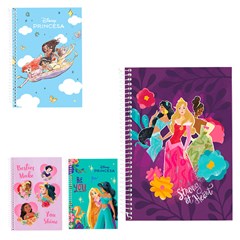 Caderno princesas universitario 10x1 160 fol cx:024