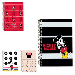Caderno mickey e minnie universitario 10x1 160 cx:024