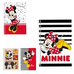 Caderno mickey e minnie  1x1 80 folhas       cx:040