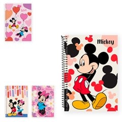 CADERNO MICKEY E MINNIE 1X1 80 FOLHAS        CX:024