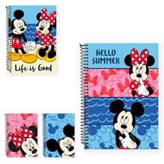 CADERNO MICKEY E MINNIE UNIVERSITARIO 10X1 160 FOLHAS  CX: 024