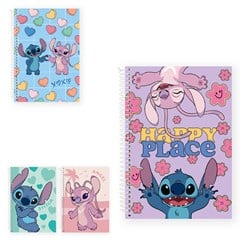 CADERNO STITCH E ANGEL UNIVERSITARIO 10X1 160 FOLHAS  CX: 024