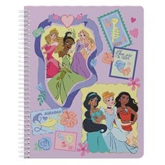 CADERNO PRINCESSAS PREMIUM 1X1 80PGS PAUTADO CX:024