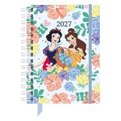 AGENDA 2027 PRINCESSAS 163 FOLHAS 20,5CM C/ELASTICO E FITA PARA PG   CX: 024