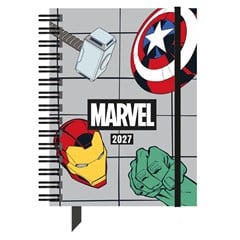 AGENDA 2027 MARVEL 163 FOLHAS 20,5CM C/ELASTICO