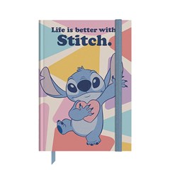MINI AGENDA STICTH 64 FOLHAS C/ELASTICO 15CM  CX: 024