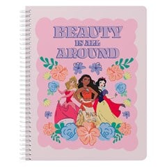CADERNO PRINCESSAS PREMIUM CANTOS ARREDONDADOS 10X1 160 PGS  CX: 024
