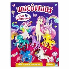 Livro colecoes unicornio c/24pg para colorir
