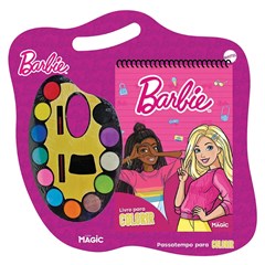Kit colorir barbie c/48pg e tintas           cx:016
