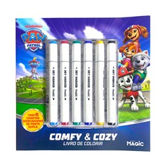 Livro de colorir c/6 canetinhas patrulha canina 48pgs  cx:028