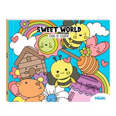 Livro de colorir sweet world c/24 pags        cx:052
