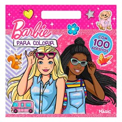 Livro de colorir barbie c/100 adesivos       cx:040