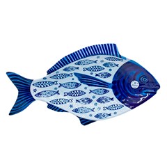 Travessa de melamina peixe 51x27x6cm         cx:016