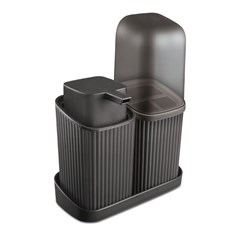 Kit banheiro pia 2pcs preto                  cx:015