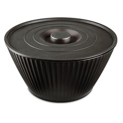 Tigela red c/tpa 2lts preto                  cx:016
