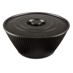Tigela red c/tpa 4,25lts preto               cx:012