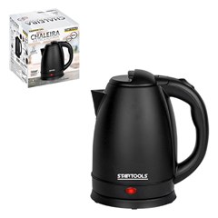 Chaleira jarra eletrica inox 2lts 127v preta ar0934    cx:010