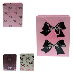 Sacola de papel para presente lacos 32x12cm  cx:240