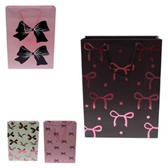 Sacola de papel para presente lacos 30x12cm  cx:180