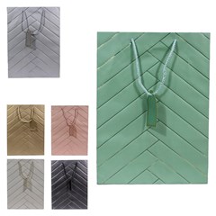 Sacola de papel para presente tracos luxo 30x12cm  cx:180