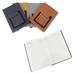Agenda c/porta cartao luxo 21cm c/96folhas   cx:050