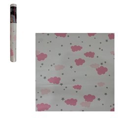 Papel de parede rolo nuvens fem 45cmx5m         cx:060