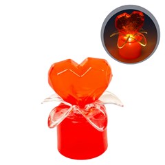 Enfeite coracao 7,2cm c/led                   cx:384