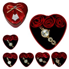 Caixa de presente relogio fem sortidos love/maes 10cm 7341 cx:072