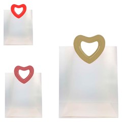 Sacola p/presente pvc c/alca couro love colo cx:180