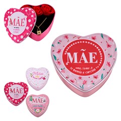 Caixa de presente c/colares sortidos maes 12cm cx:144