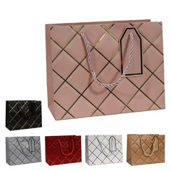 Sacola de presente grapeada 23cm colors 7470 cx:360