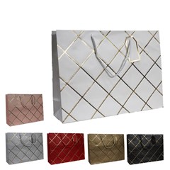 Sacola de presente grapeada 31cm colors 7472 cx:180