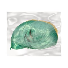 Peruca trancas verde e amarelo 56cm