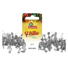 Festao confeti 9cmx2m prata                  cx:050