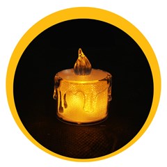 Vela artificial cristal 4x5cm     cx:00240