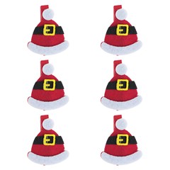 Prendedor feltro roupa noel com 6 3,5x5cm