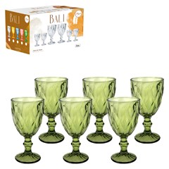Taca vidro green bali 340ml c/6pcs