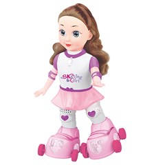 Boneca amy patinadora interativa danca, luz e musica presente para criancas
