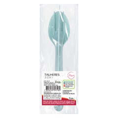Talheres plast c/3pcs