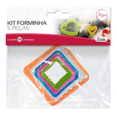 Forma p/modelar plast c/5pcs