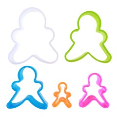 Forma p/modelar plast c/5pcs