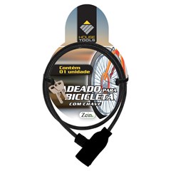 Cadeado bike c/chave 6mmx62cm