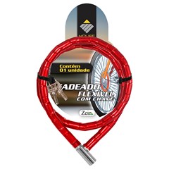 Cadeado flexivel c/chave 4,3mmx80cm