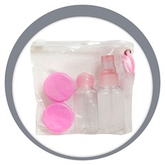 Frasco viagem 4pcs+espatula c/est trapezio