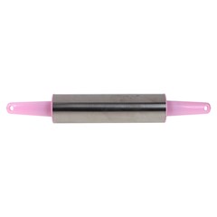Rolo de massa inox cabo plast. 35cm