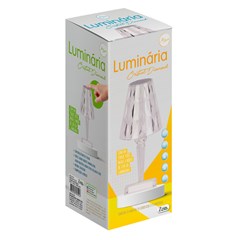 Luminaria de mesa cristal diamond 25x8,5cm              cx:008