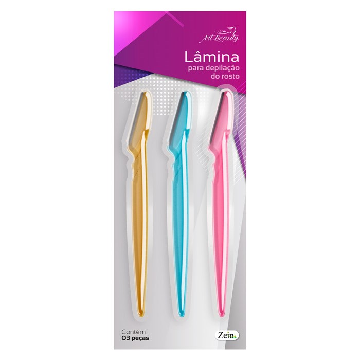Laminas p/depilacao rosto c/cabo 3pcs | Atacado de Utilidades ...