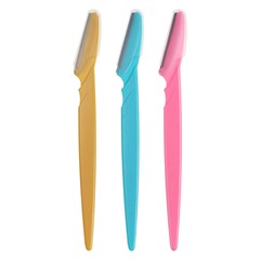 Laminas p/depilacao rosto c/cabo 3pcs