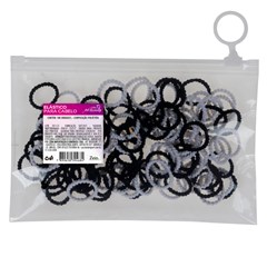 Elastico de cabelo fino com 100 pecas